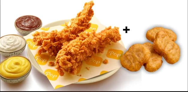 2x Pc Tenders + 4 Nuggets